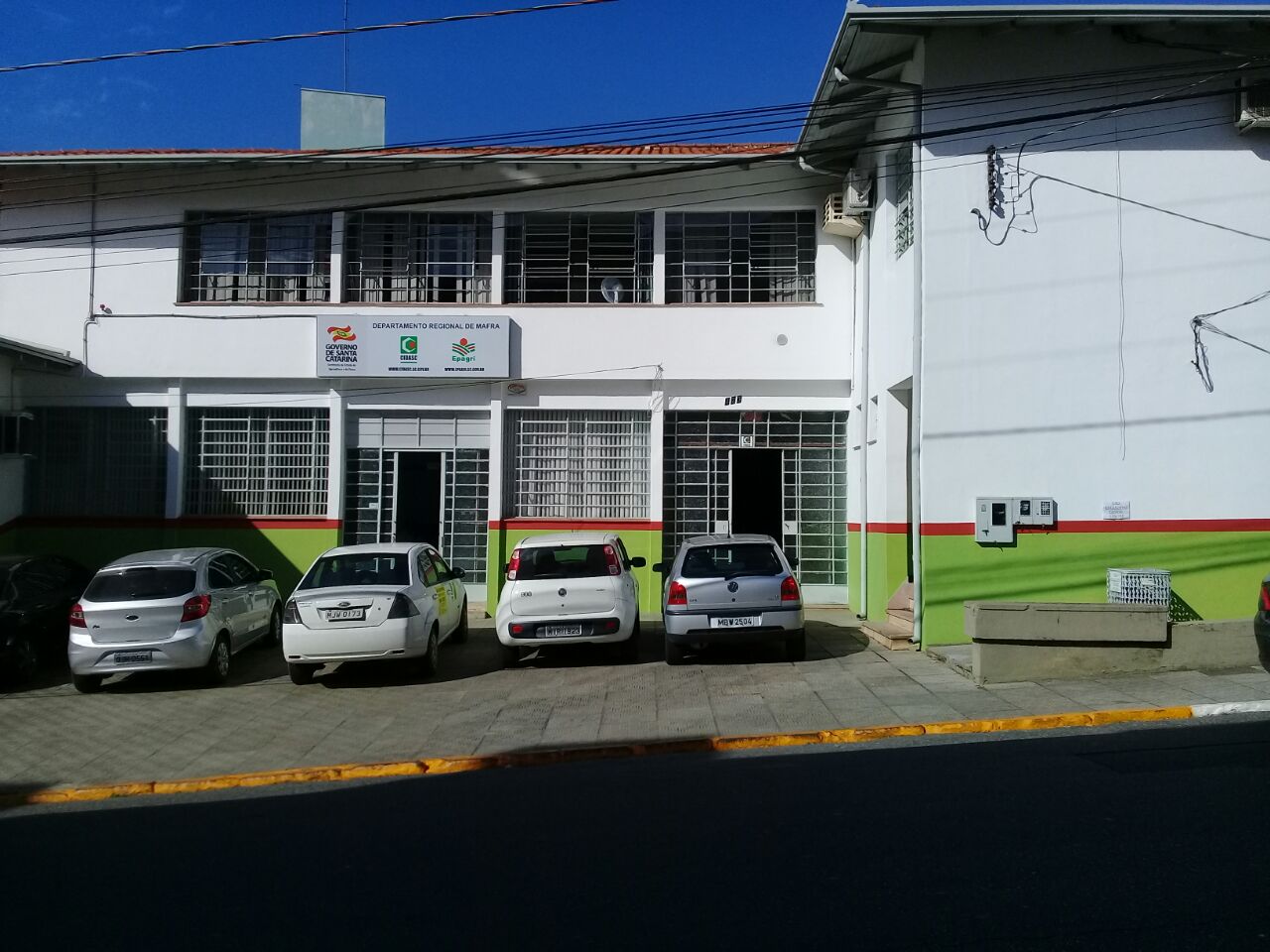 Fachada da Cidasc de Mafra